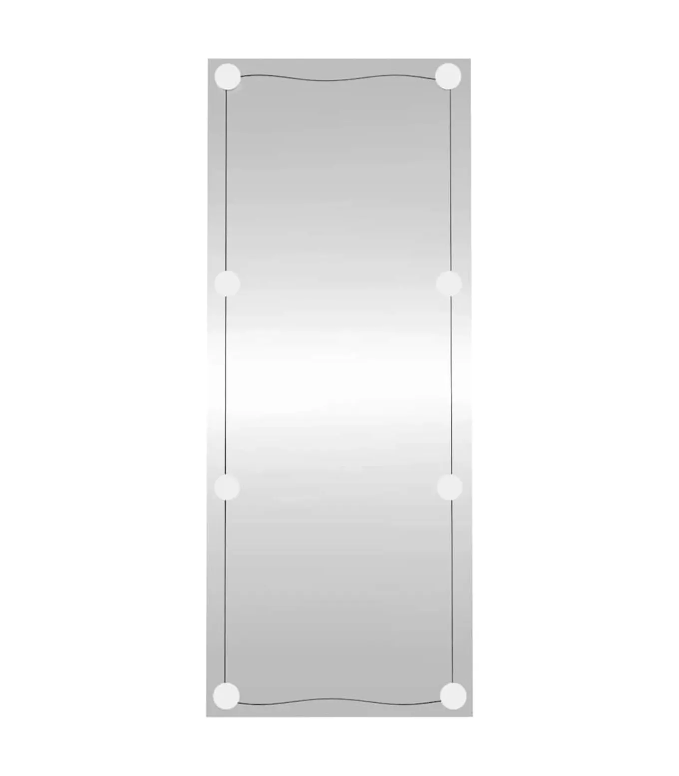 Wandspiegel met LED's rechthoekig 40x100 cm glas