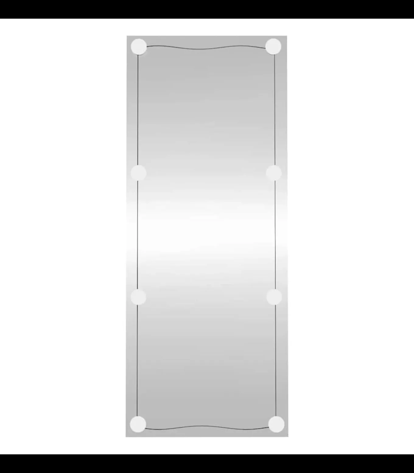 Wandspiegel met LED's rechthoekig 40x100 cm glas