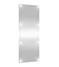 Wandspiegel met LED's rechthoekig 40x100 cm glas