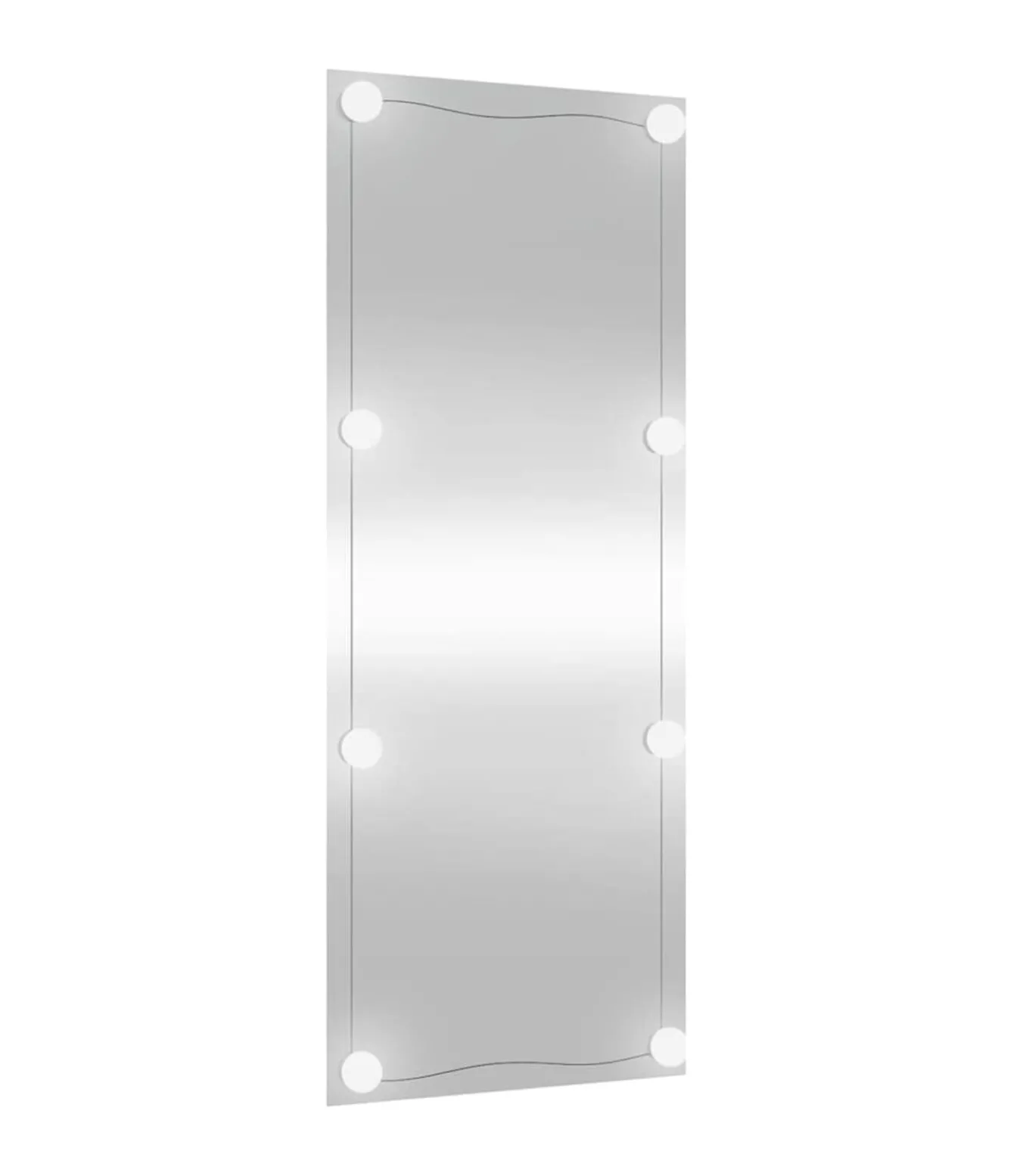 Wandspiegel met LED's rechthoekig 40x100 cm glas