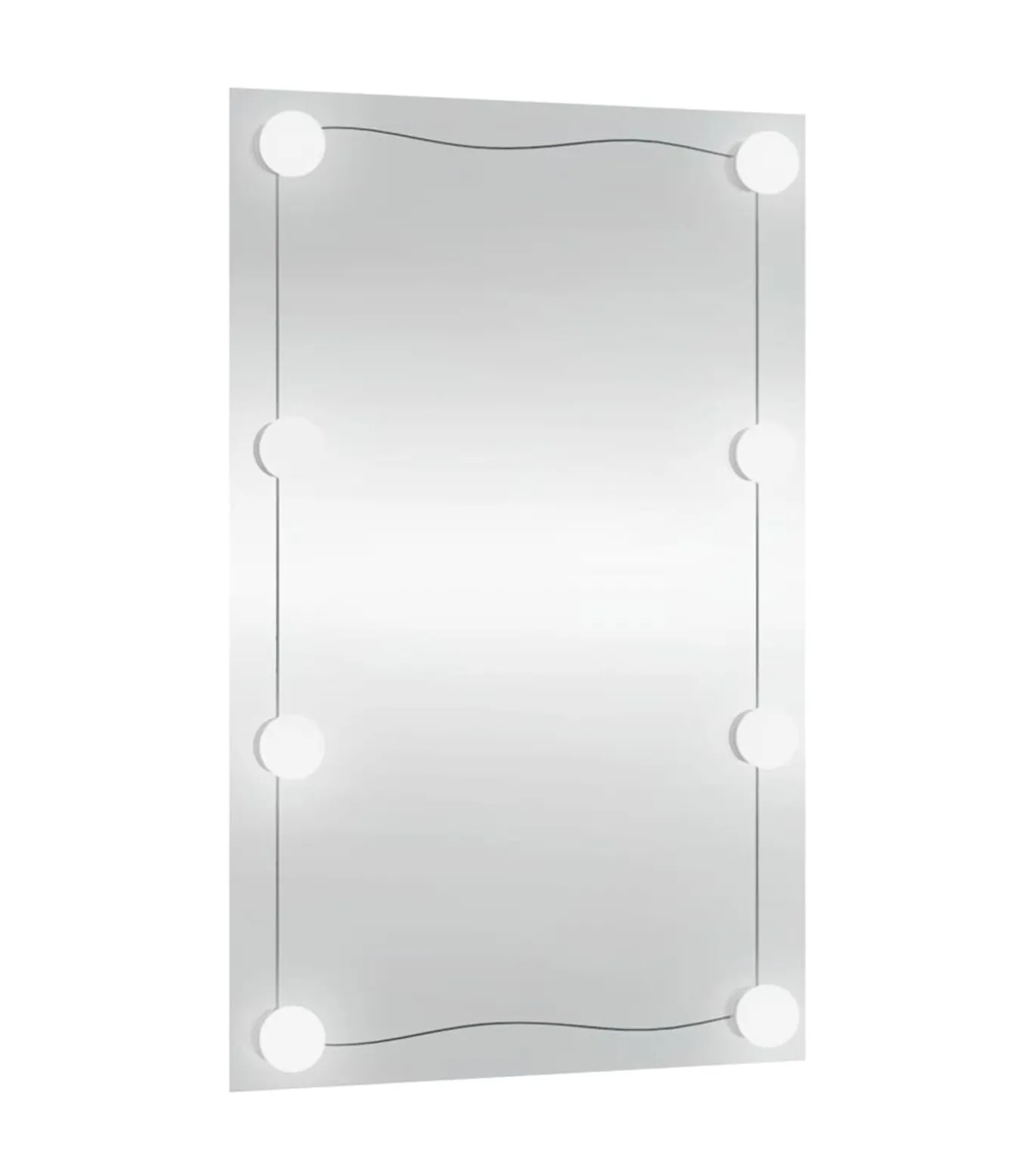 Wandspiegel met LED's rechthoekig 40x60 cm glas