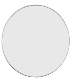 Wandspiegel rond Ø50 cm zilverkleurig