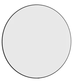 Wandspiegel rond Ø60 cm zwart