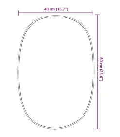 Wandspiegel 60x40 cm goudkleurig