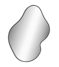 Wandspiegel 50x40 cm zwart