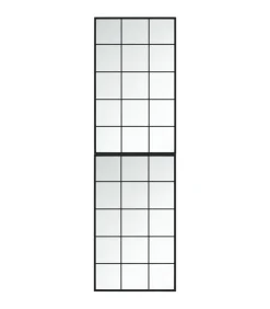 Wandspiegels 2 st 100x60 cm metaal zwart