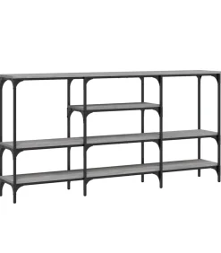 Wandtafel 160x29x80 cm bewerkt hout grijs sonoma eikenkleurig