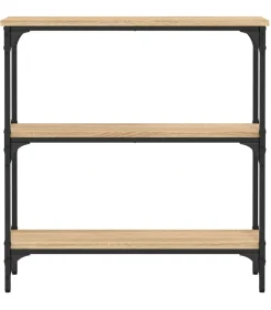 Wandtafel 75x22,5x75 cm bewerkt hout sonoma eikenkleurig