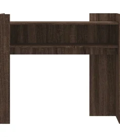 Wandtafel 100x35x90 cm bewerkt hout bruin eikenkleurig