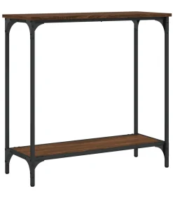 Wandtafel 75x30,5x75 cm bewerkt hout bruin eikenkleur