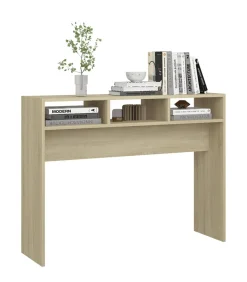 Wandtafel 105x30x80 cm bewerkt hout sonoma eikenkleurig