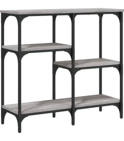 Wandtafel 80x29x75 cm bewerkt hout grijs sonoma eikenkleurig