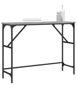 Wandtafel 100x32x75 cm bewerkt hout grijs sonoma eikenkleurig