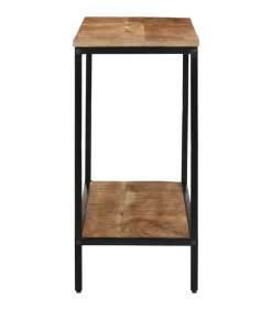 Wandtafel 100x35x70 cm massief ruw mangohout