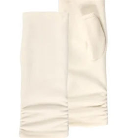 Wanten van gerecycled fleece voor dames Wit