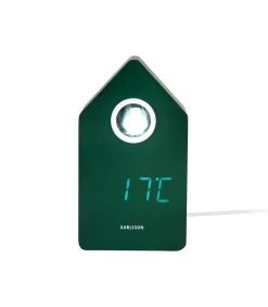 Wekker Cuckoo Led - Groen - 9x9x15.8cm