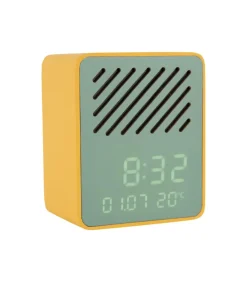 Wekker Funky Vibes - Heldergeel - 9.5x6.5x11.5cm