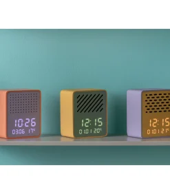 Wekker Funky Vibes - Heldergeel - 9.5x6.5x11.5cm