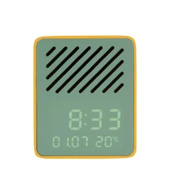 Wekker Funky Vibes - Heldergeel - 9.5x6.5x11.5cm