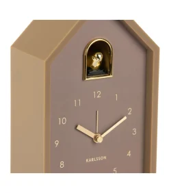 Wekker Modern Cuckoo Oro - Bruin - 15x11.5x20cm
