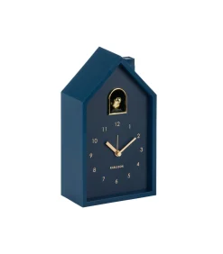 Wekker Modern Cuckoo Oro - Blauw - 15x11.5x20cm
