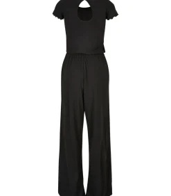 Wijd geribde jumpsuit voor dames
