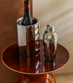 Wijnkoeler 13xH20cm dubbelwandig zilver Nox