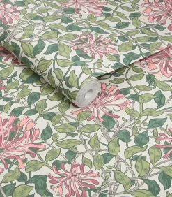 William Morris at Home Vliesbehang - Honeysuckle Blossom - 1000x52
