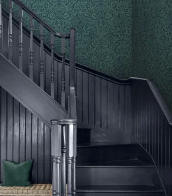 William Morris at Home Vliesbehang - Acorn Heritage Blue - 1000x52