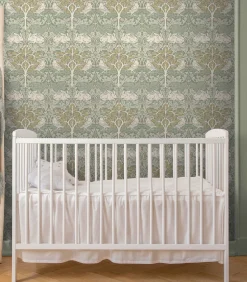 William Morris at Home Vliesbehang - Brother Rabbit Sage - 1000x52