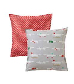 WINTER FOX Neige - Kussensloop Perkaal Katoen