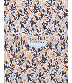 Wit jongensshirt met veelkleurige bloemenprint