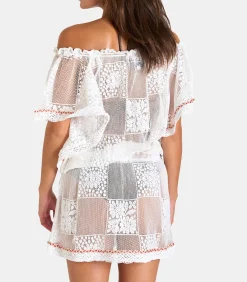 Witte kanten tuniekjurk CABANA SEAWAVES