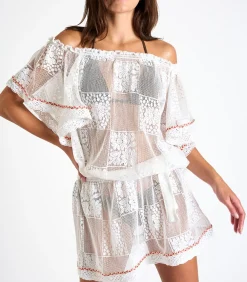 Witte kanten tuniekjurk CABANA SEAWAVES