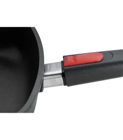 WOLL Nowo Titanium Vispan ovaal met afneembare greep - 380x284x50mm - Zwart