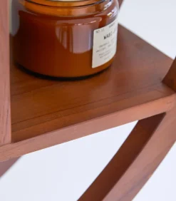 Ying Yang - Wandplank van massief teakhout