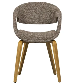 Yossi Eetkamerstoelen Houten Naturel Poot - Bruin - Set van 6