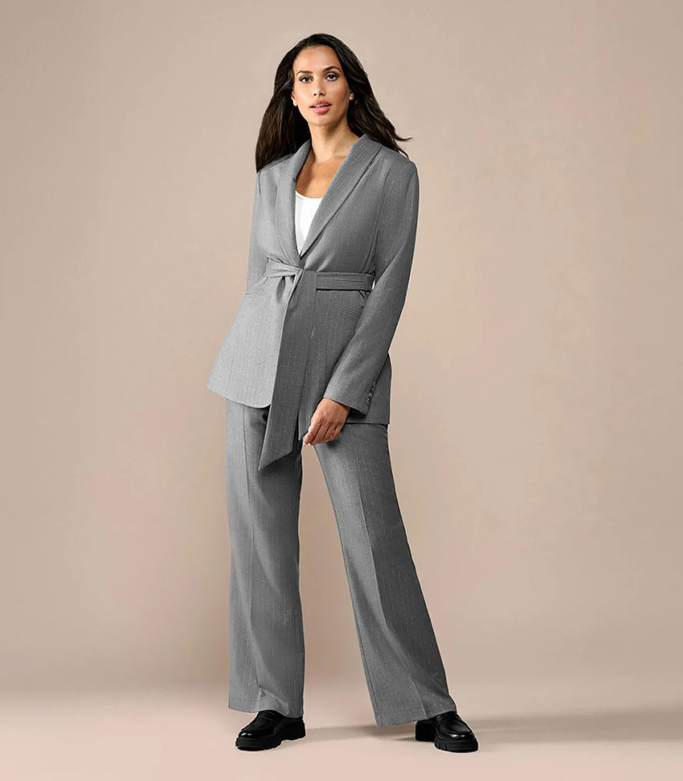 Zaylee Lurex Blazer Grijs