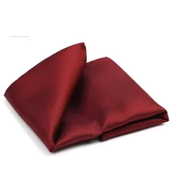 Zijde Pochet Donkerrood