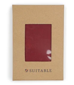 Zijde Pochet Donkerrood