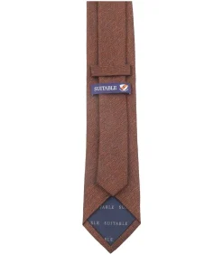 Zijde Stropdas Bruin