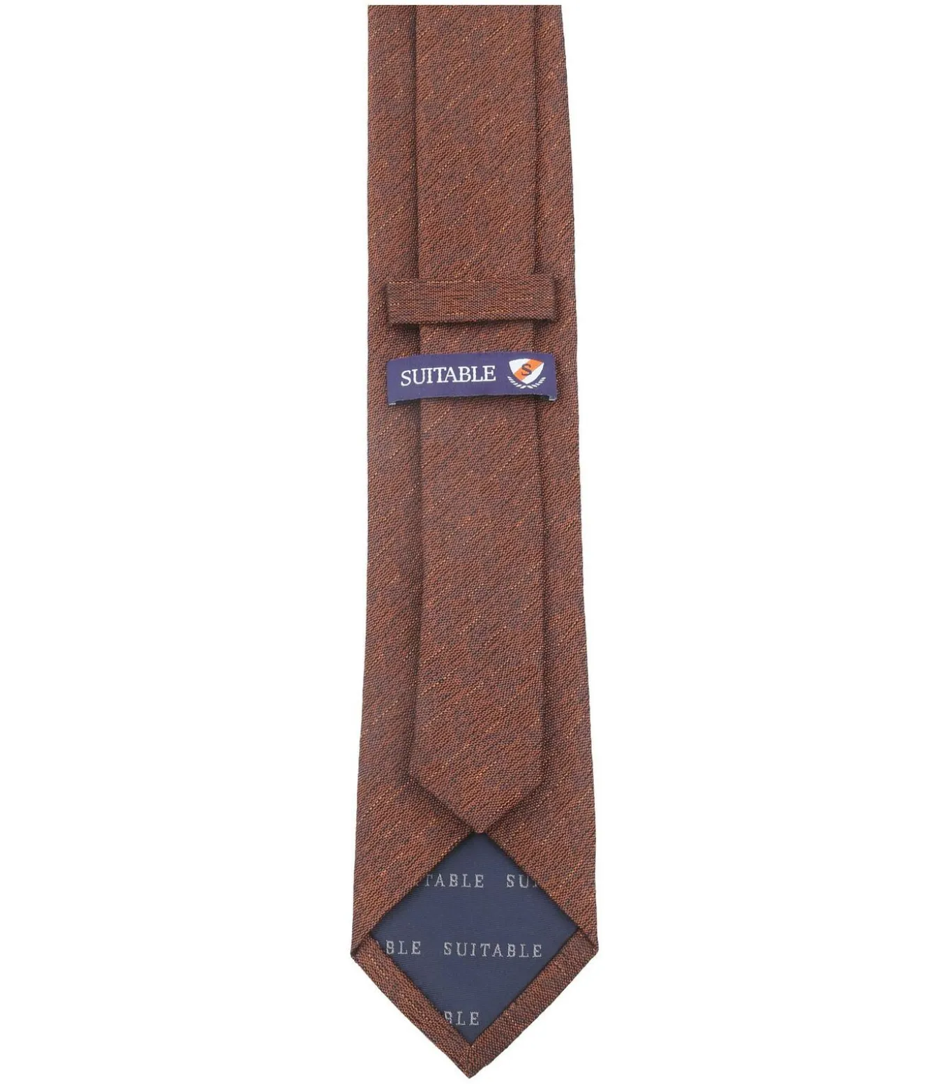 Zijde Stropdas Bruin