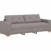 3-Zits Sofa met kussen Taupe Stof