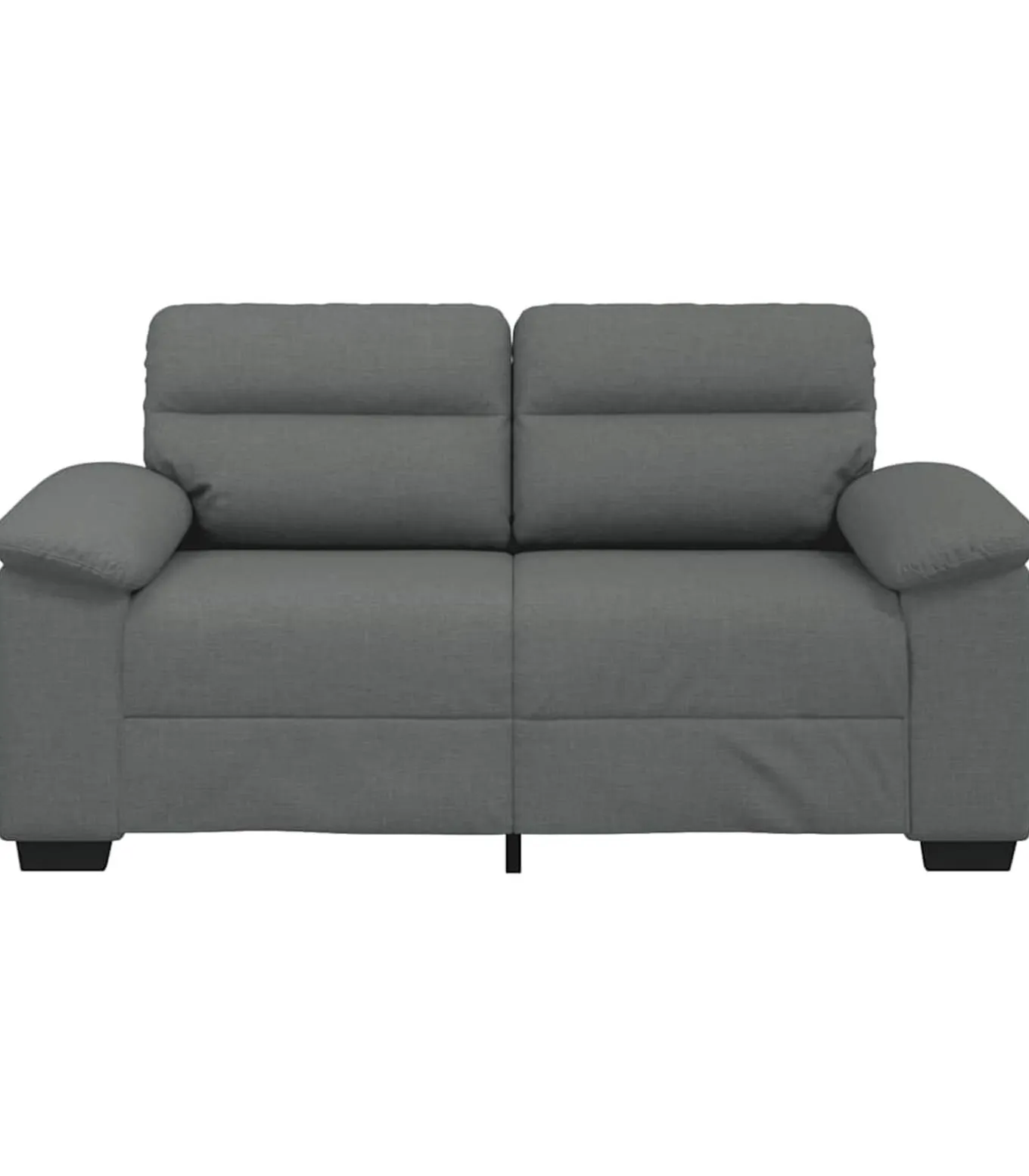 2-zitsbank 120 cm stof donkergrijs