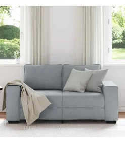 2-zitsbank 120 cm stof lichtgrijs