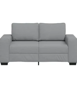2-zitsbank 120 cm stof lichtgrijs