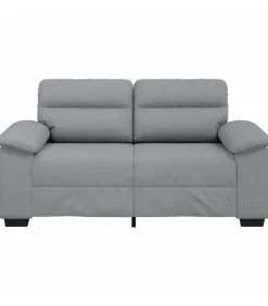 2-zitsbank 120 cm stof lichtgrijs