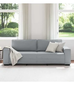 3-zitsbank 180 cm stof lichtgrijs