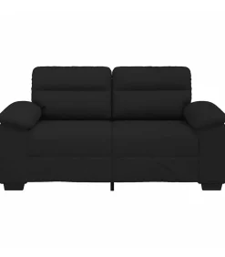 2-zitsbank 120 cm stof zwart