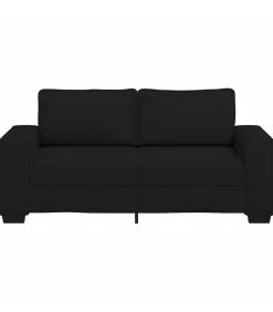 2-zitsbank 140 cm stof zwart
